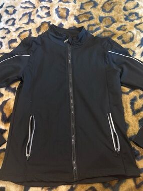 Womans Black Full-Zip Performance Jacket - Unbranded